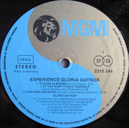 Gloria Gaynor - Experience Gloria Gaynor (LP) (Near Mint (NM or M-))