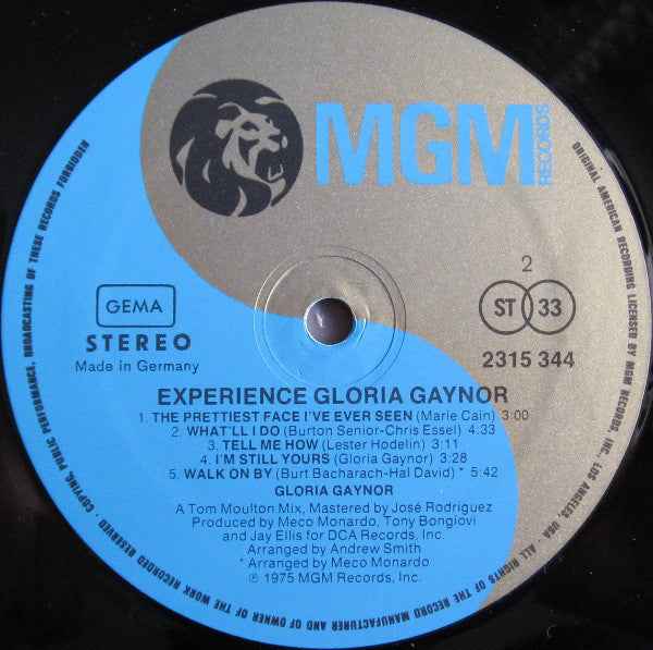Gloria Gaynor - Experience Gloria Gaynor (LP) (Near Mint (NM or M-))