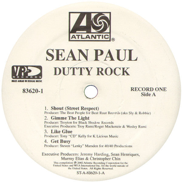 Sean Paul : Dutty Rock (2xLP, Album)