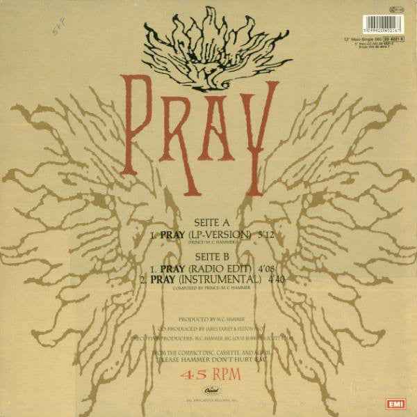 MC Hammer - Pray (12") (Near Mint (NM or M-))