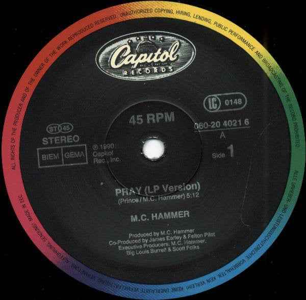 MC Hammer - Pray (12") (Near Mint (NM or M-))