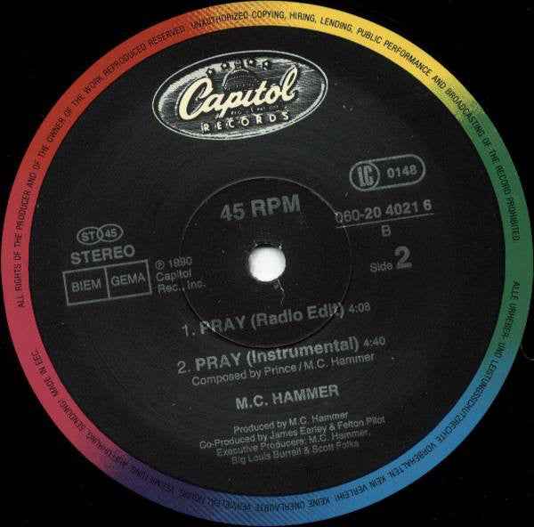 MC Hammer - Pray (12") (Near Mint (NM or M-))