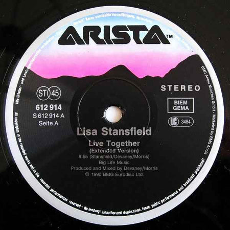 Lisa Stansfield - Live Together (New Version) (12") (Near Mint (NM or M-))