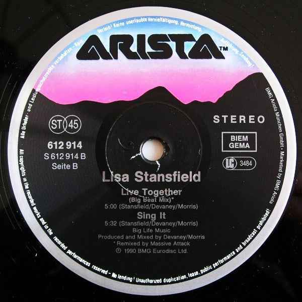 Lisa Stansfield - Live Together (New Version) (12") (Near Mint (NM or M-))