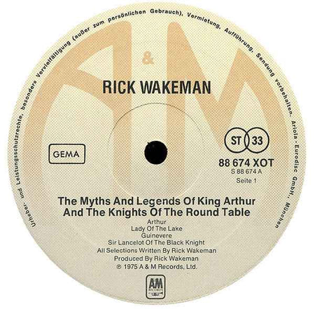 Rick Wakeman - The Myths And Legends Of King Arthur And The Knights Of The Round Table (LP) (Very Good Plus (VG+))