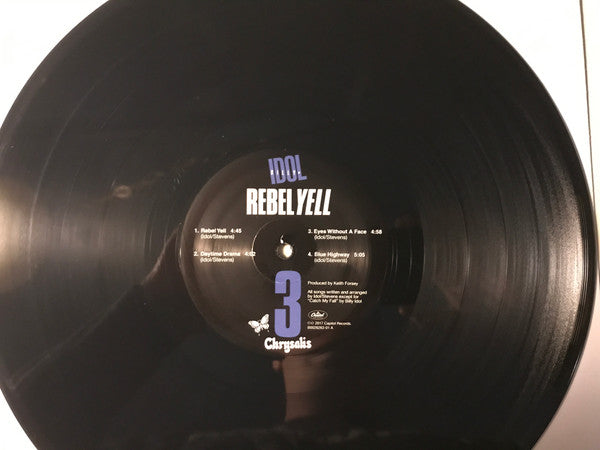 Billy Idol : Rebel Yell (LP, Album, RE, 180)