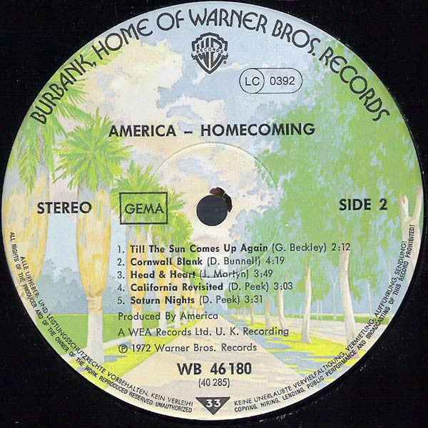 America  - Homecoming (LP) (Near Mint (NM or M-))