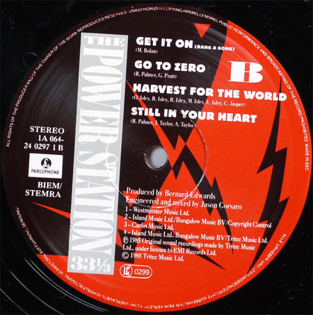 The Power Station : The Power Station 33⅓ (LP, Album)
