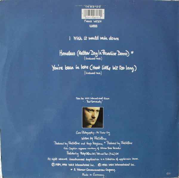 Phil Collins - I Wish It Would Rain Down (12") (Near Mint (NM or M-))