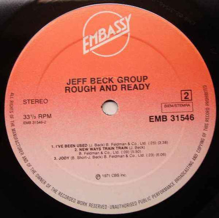 Jeff Beck Group - Rough And Ready (LP) (Near Mint (NM or M-))