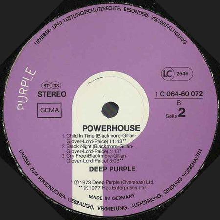 Deep Purple - Powerhouse (LP) (Near Mint (NM or M-))