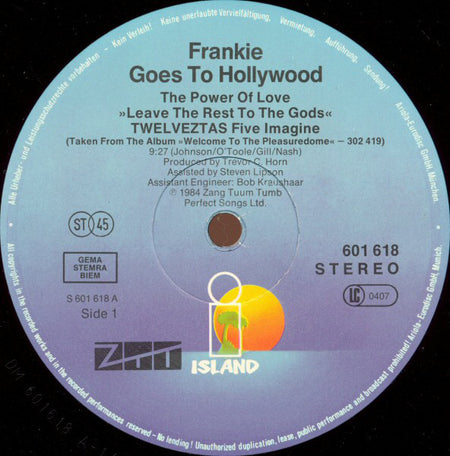 Frankie Goes To Hollywood : The Power Of Love (12", Maxi, P/Mixed)