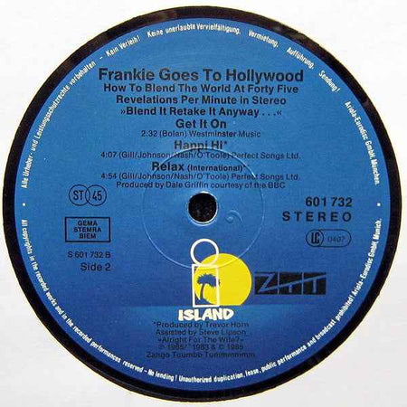 Frankie Goes To Hollywood - Welcome To The Pleasuredome (12") (Very Good Plus (VG+))