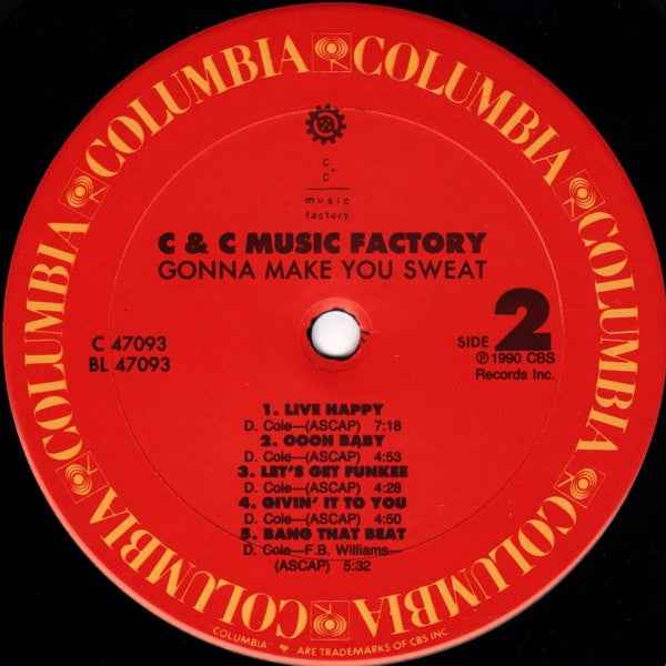 C + C Music Factory - Gonna Make You Sweat (LP) (Near Mint (NM or M-))