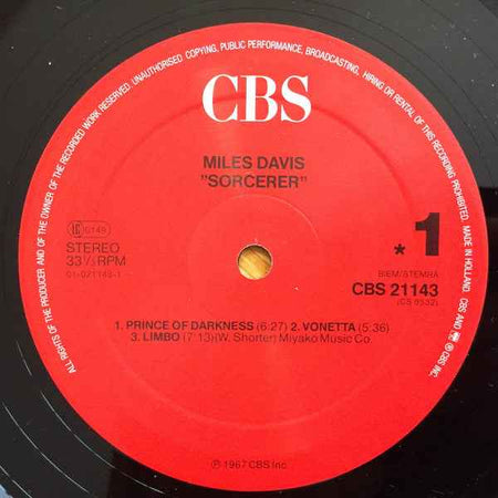 Miles Davis - Sorcerer (LP) (Near Mint (NM or M-))
