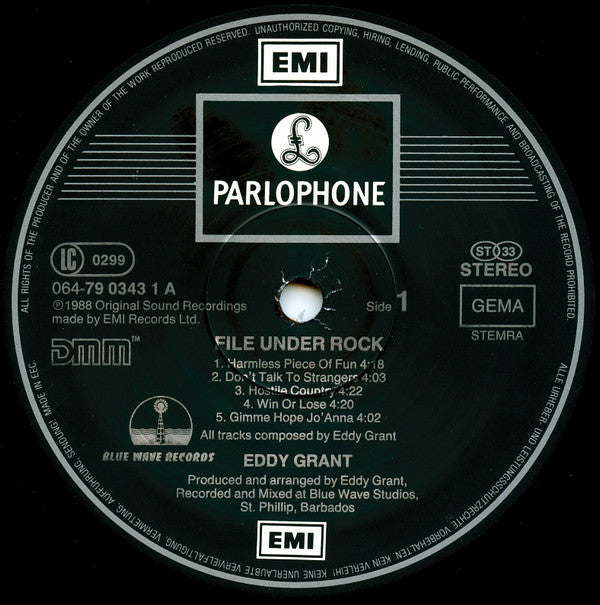 Eddy Grant : File Under Rock (LP, Album)