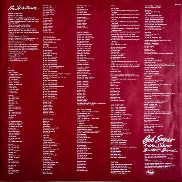 Bob Seger And The Silver Bullet Band - The Distance (LP) (Near Mint (NM or M-))