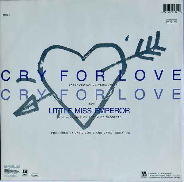 Iggy Pop - Cry For Love (12") (Very Good Plus (VG+))