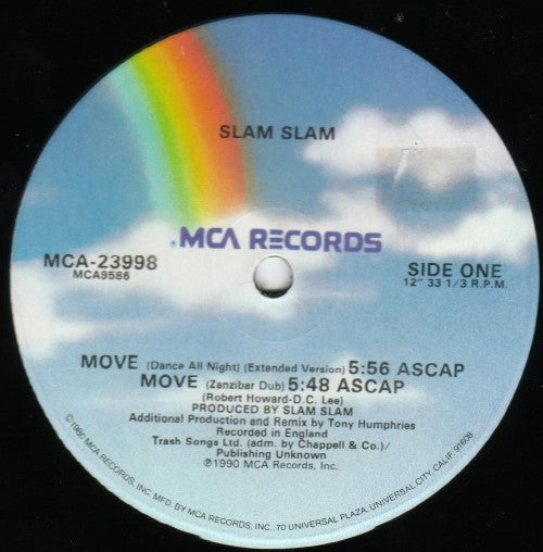Slam Slam : Move (12", Single, Glo)