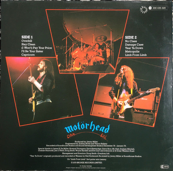 Motörhead : Overkill (LP, Album)