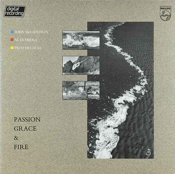 John McLaughlin - Al Di Meola - Paco De Lucía - Passion, Grace & Fire (LP) (Very Good Plus (VG+))
