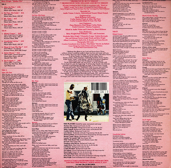 Betty Wright : Mother Wit (LP, Album)