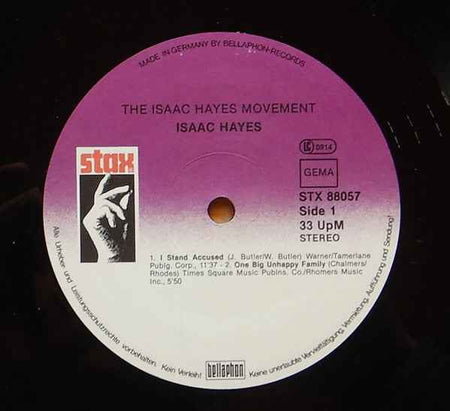 Isaac Hayes - The Isaac Hayes Movement (LP) (Very Good Plus (VG+))