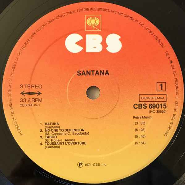 Santana - 3 (LP) (Near Mint (NM or M-))