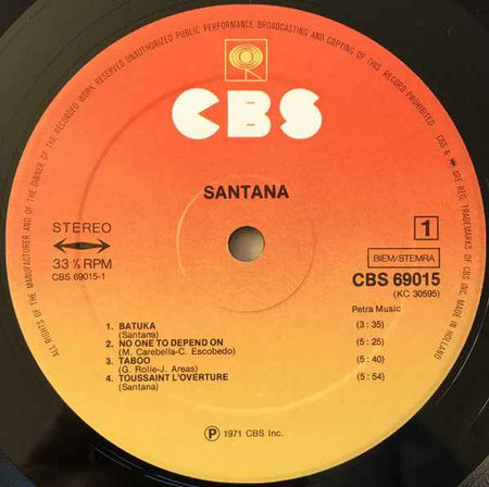 Santana - 3 (LP) (Near Mint (NM or M-))