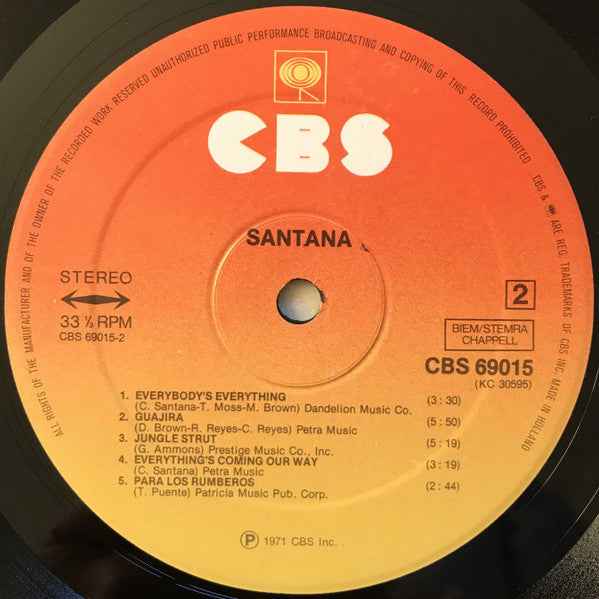 Santana - 3 (LP) (Near Mint (NM or M-))