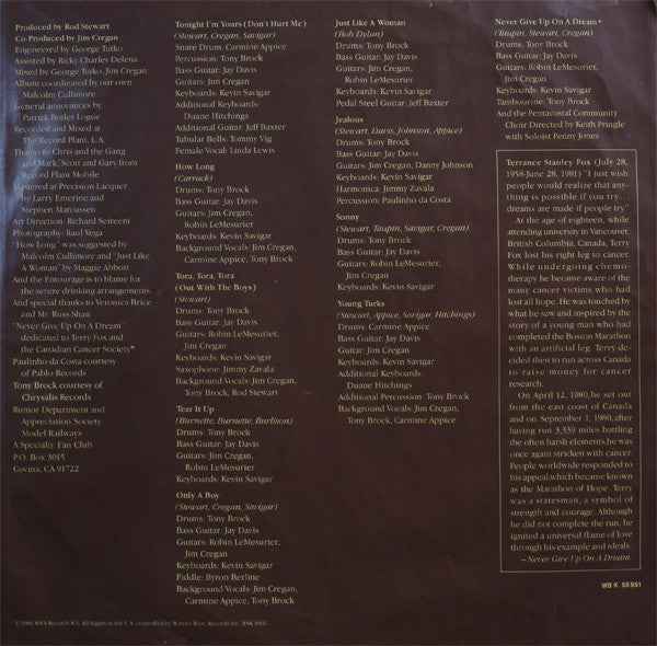 Rod Stewart - Tonight I'm Yours (LP) (Near Mint (NM or M-))