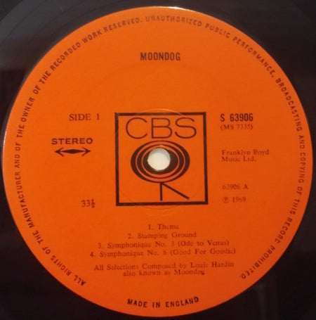 Moondog (2) : Moondog (LP, Album)