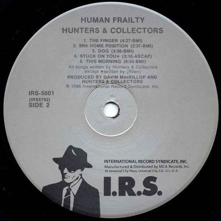 Hunters & Collectors - Human Frailty (LP) (Very Good Plus (VG+))