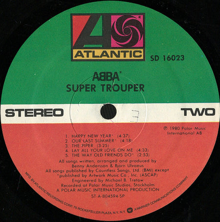 ABBA : Super Trouper (LP, Album, SP )