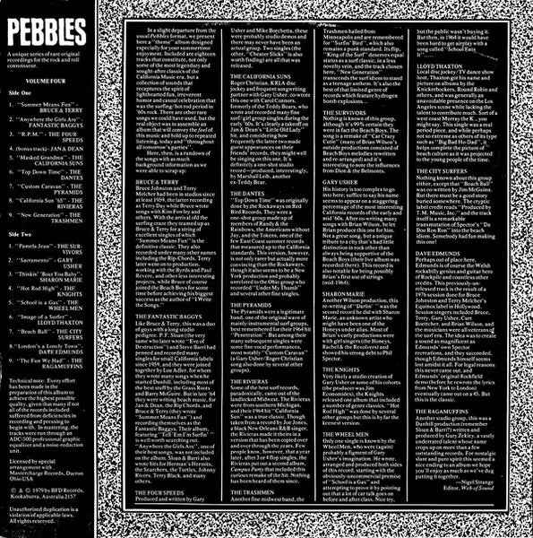 Various - Pebbles Volume 4 "Summer Means Fun!" (LP) (Near Mint (NM or M-))