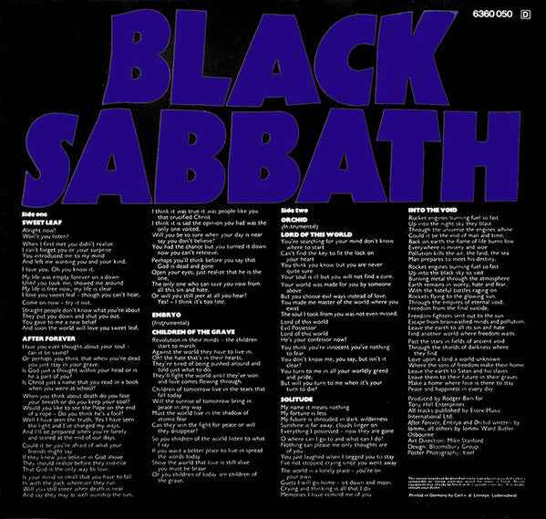 Black Sabbath - Master Of Reality (LP) (Good Plus (G+))