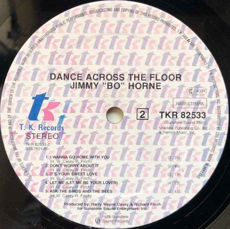 Jimmy "Bo" Horne - Dance Across The Floor (LP) (Very Good Plus (VG+))