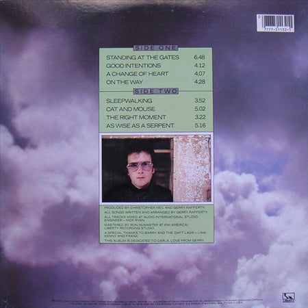 Gerry Rafferty : Sleepwalking (LP, Album)