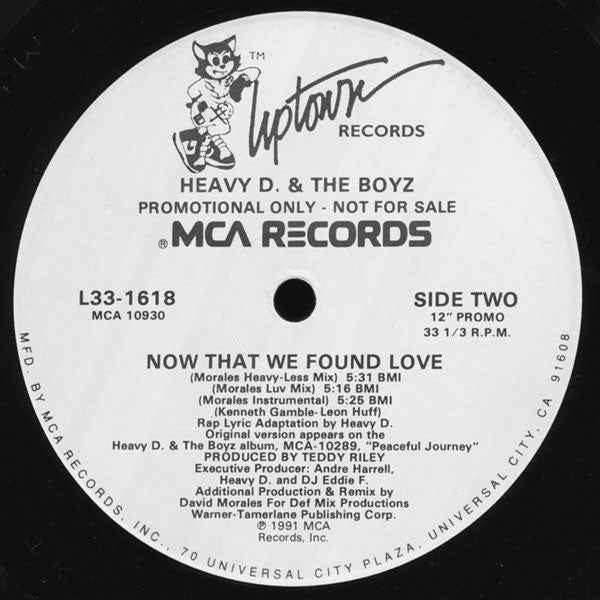 Heavy D. & The Boyz - Now That We Found Love (12") (Near Mint (NM or M-))