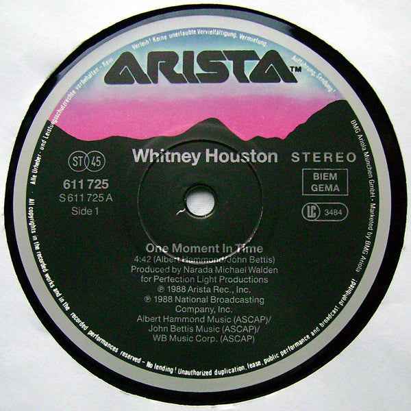 Whitney Houston - One Moment In Time (12") (Near Mint (NM or M-))