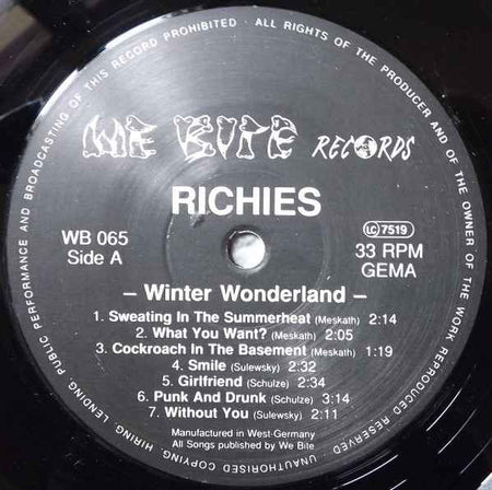 Richies - Winter Wonderland (LP) (Near Mint (NM or M-))