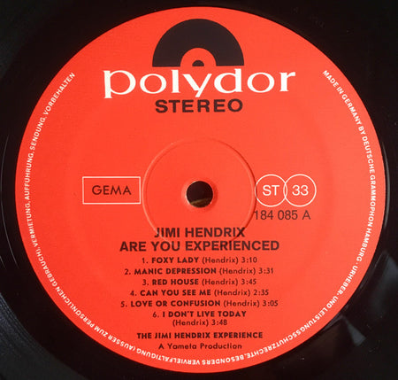The Jimi Hendrix Experience : Are You Experienced (LP, Album)