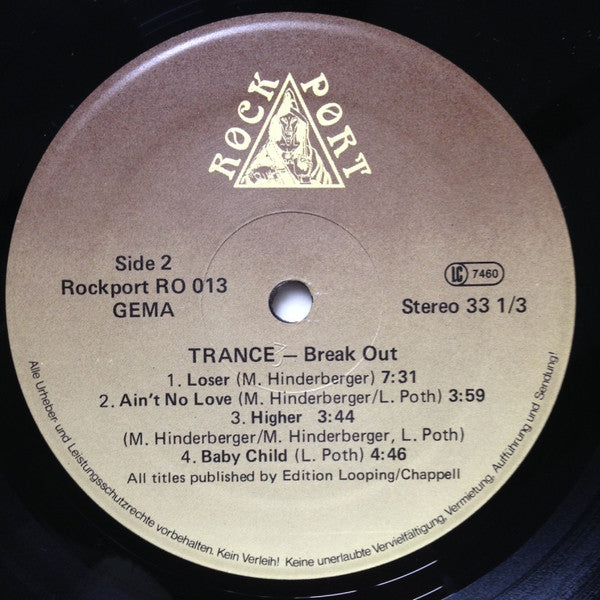 Trance (6) : Break Out (LP, Album)