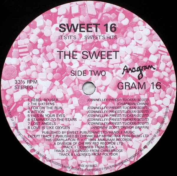 The Sweet - Sweet 16: It's It's....Sweet's Hits (LP) (Near Mint (NM or M-))