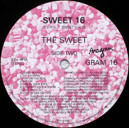 The Sweet - Sweet 16: It's It's....Sweet's Hits (LP) (Near Mint (NM or M-))