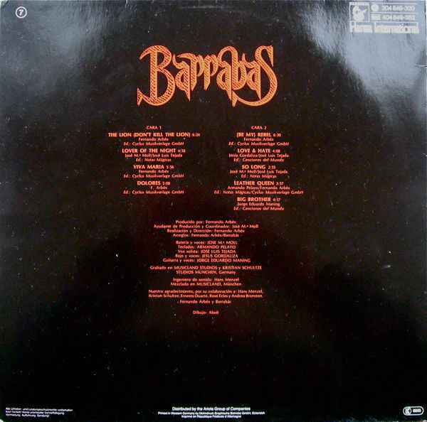 Barrabas - Bestial (LP) (Near Mint (NM or M-))