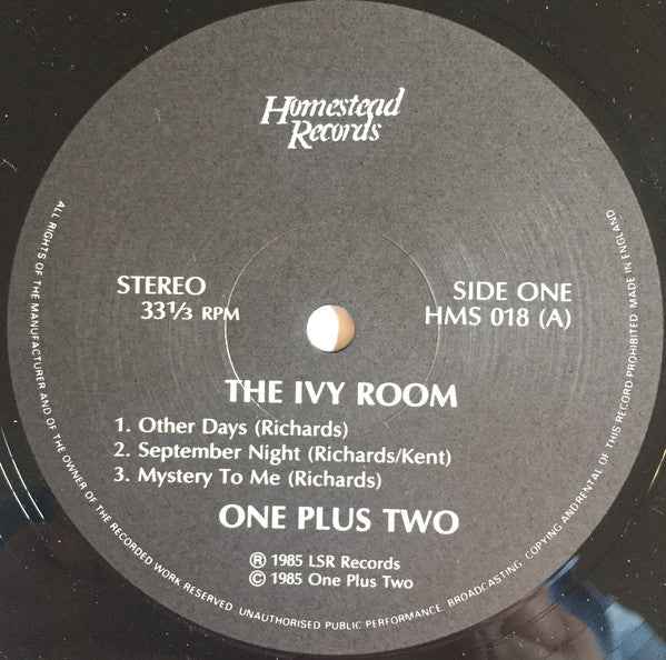 One Plus Two - The Ivy Room (LP) (Near Mint (NM or M-))