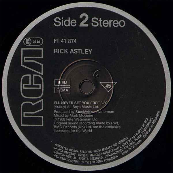 Rick Astley - Together Forever (House Of Love Mix) (12") (Very Good Plus (VG+))