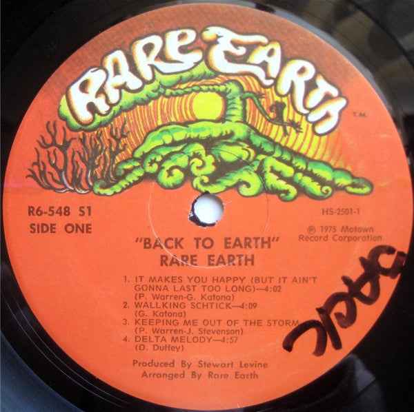 Rare Earth - Back To Earth (LP) (Near Mint (NM or M-))