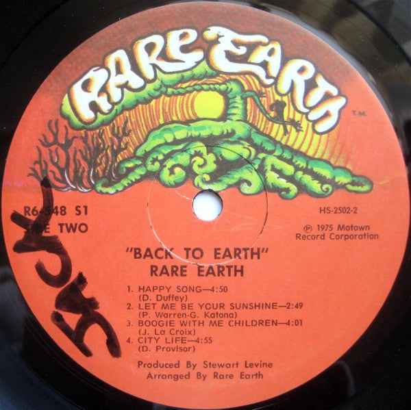 Rare Earth - Back To Earth (LP) (Near Mint (NM or M-))